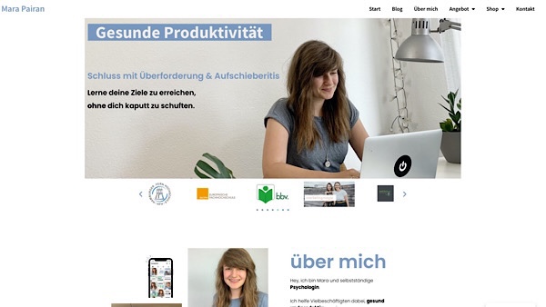 Jahresrückblick 2022: Screenshot der Homepage