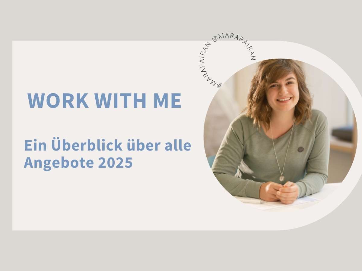 Work with me. Ein Überblick über alle Angebote 2025