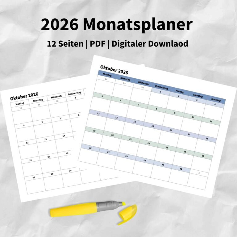 Monatsplaner-zum-Ausdrucken-2026-PDF-Kalender-kostenlos-Download-Farbe-Cover