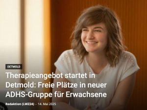 Therapieangebot startet in Detmold. Freie Plätze in ADHS-Gruppe für Erwachsene