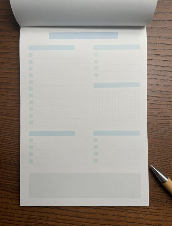 Aufgeschlagene To-do-Liste