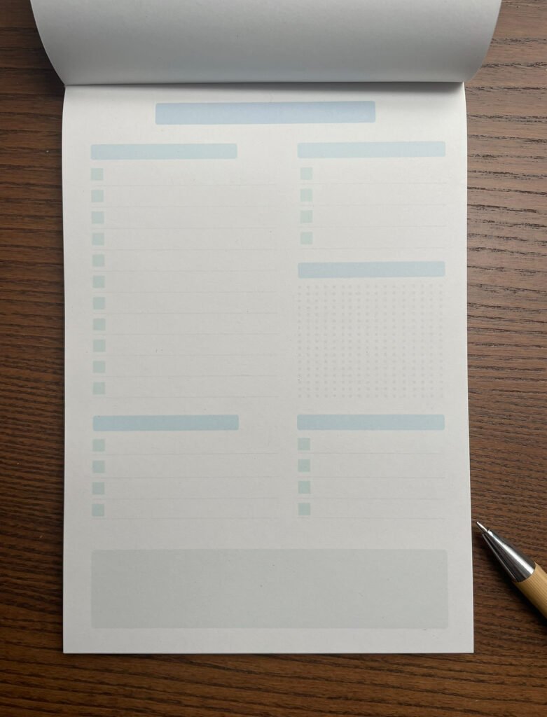 Aufgeschlagene To-do-Liste