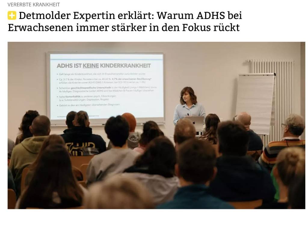 Demolder Expertin erklärt: Warum ADHS bei Erwachsenen immer stärker in den Fokus rückt